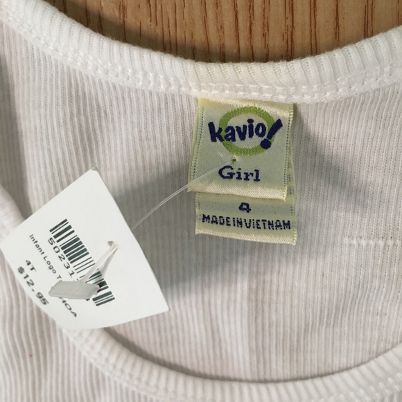 New Vintage Toddler Girls Ribbed Tank From Kirby Texas White Sizes 2-3T - Picture 9 of 9